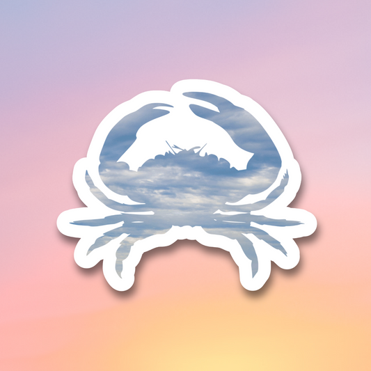 Blue Crab Vinyl Sticker